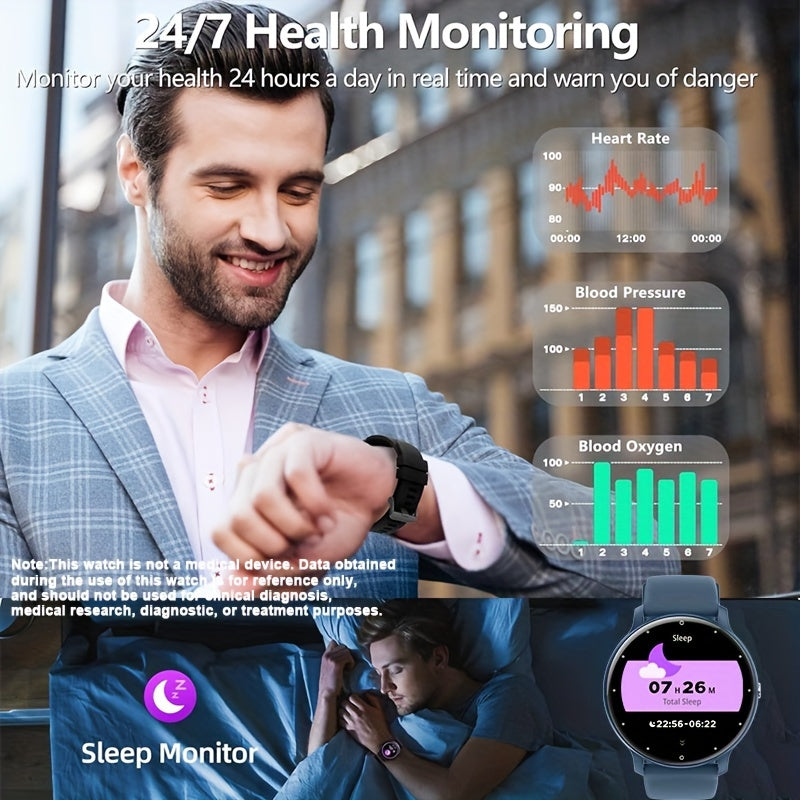 Smart Watch (Making/Answer Call) For Women Men, Wireless Calling Smartwatch