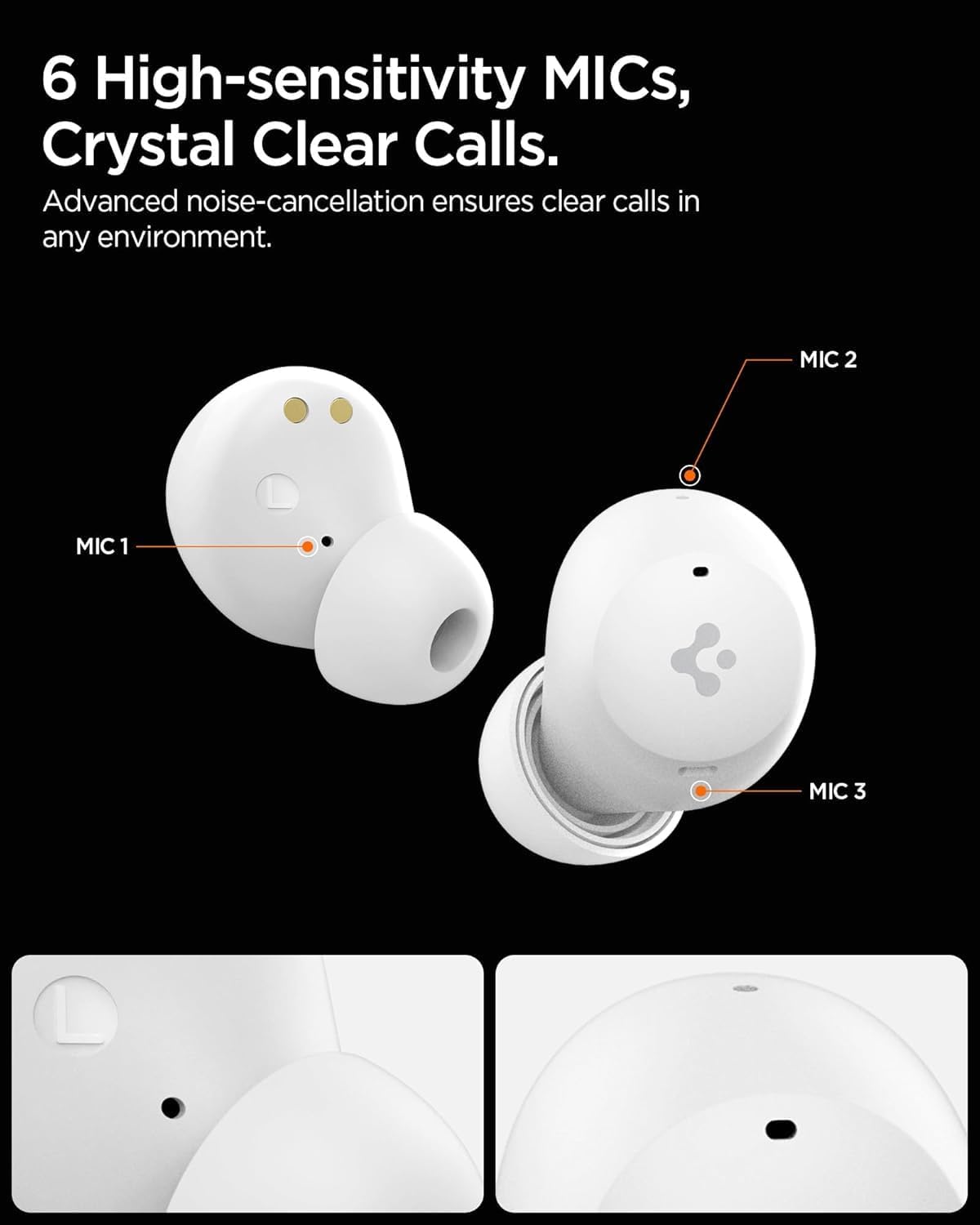 Spigen True Wireless In Ear Earbuds SA-TW P10,