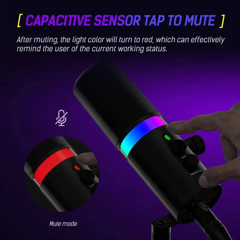 NV7 XLR/USB Dynamic Microphone Kit RGB