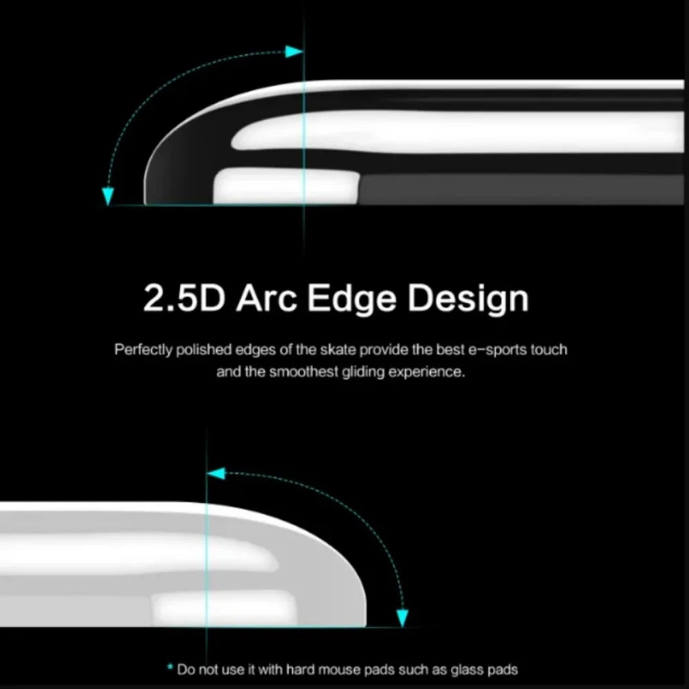 Glass Mouse Skates for Logitech MX Master 3/3s Durable Slim 2.5D Curved