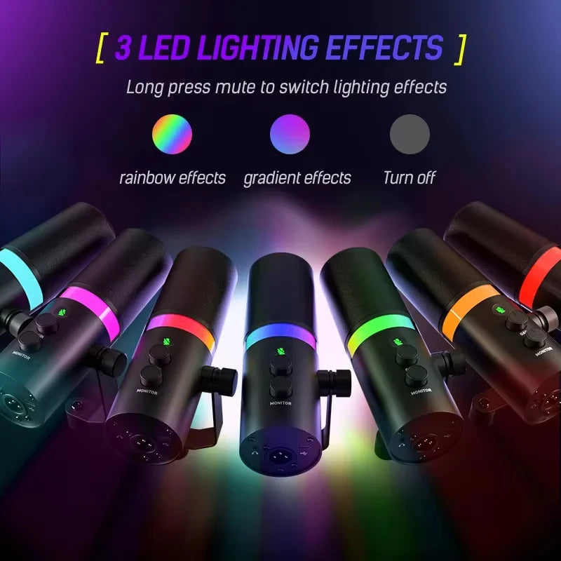 NV7 XLR/USB Dynamic Microphone Kit RGB