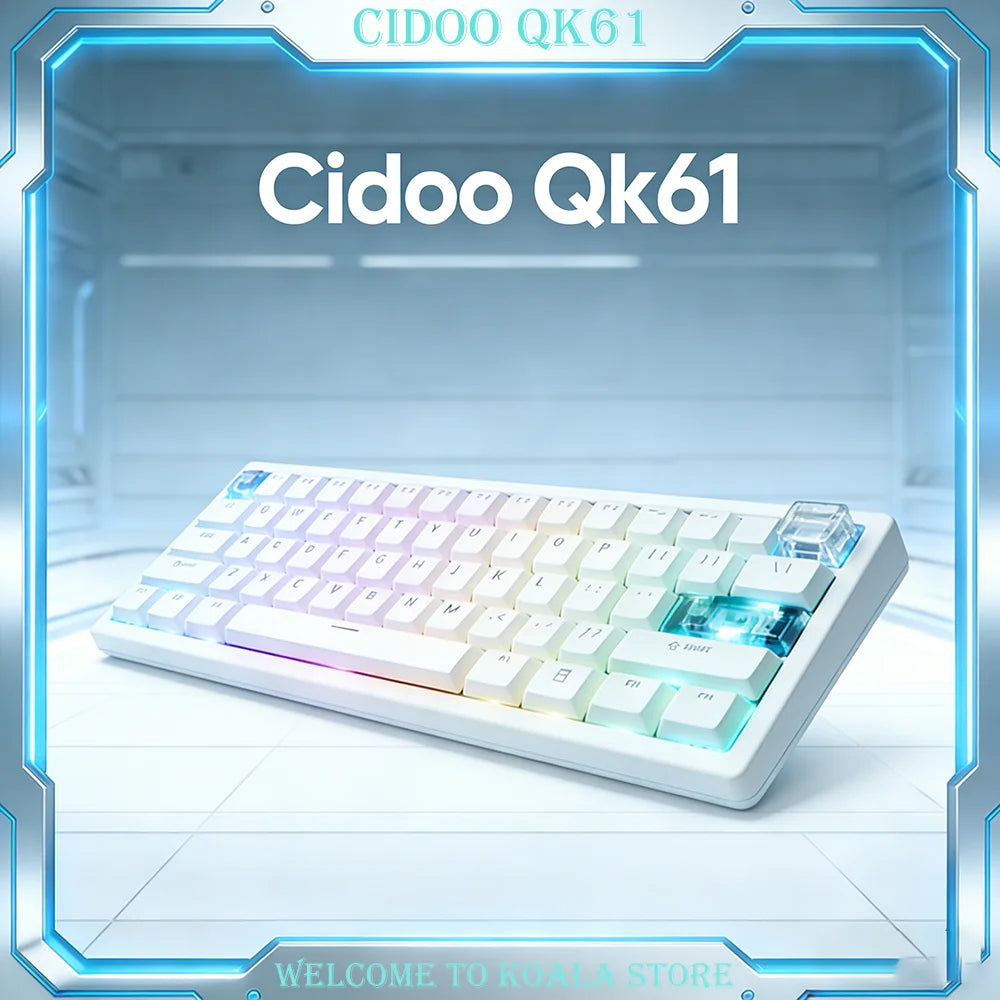 Cidoo Qk61 Mechanical Keyboard Qmk Bluetooth 3-Mode Wireless