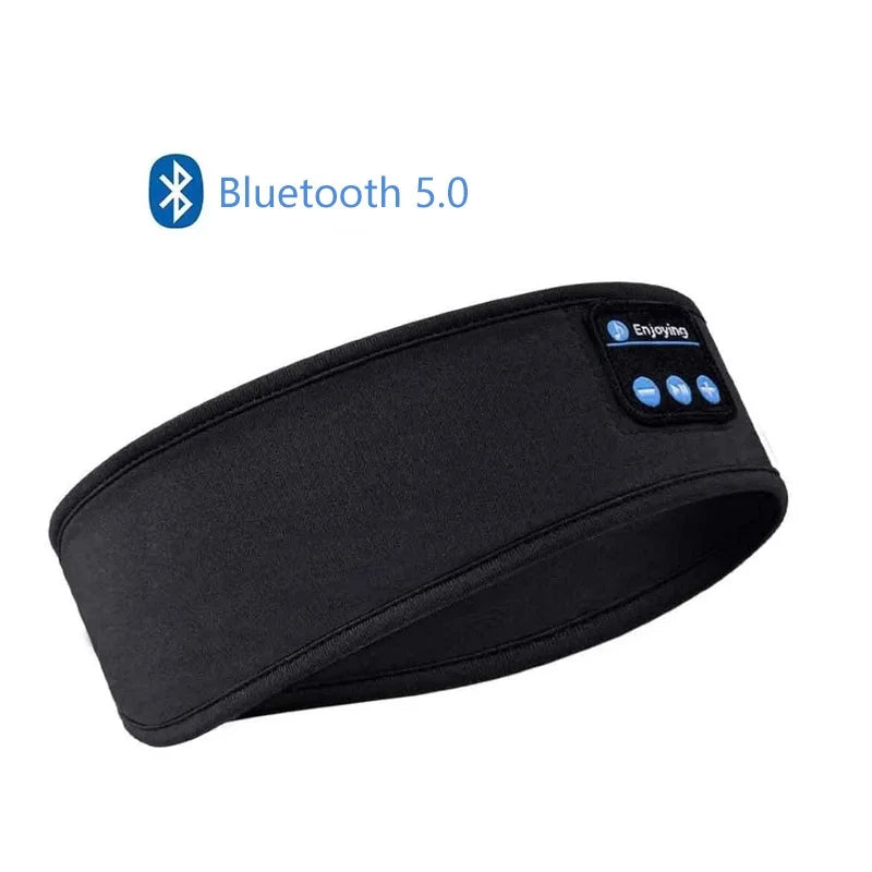HUAWEISHI Bluetooth 5.0 Earphones Sports Sleeping Headband Elastic Wireless