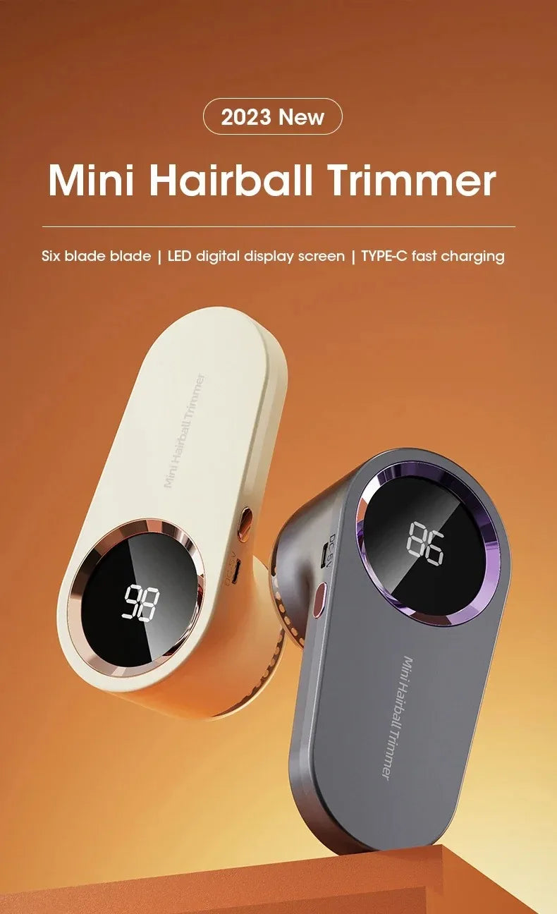 Portable Electric Lint Remover with LED Display USB