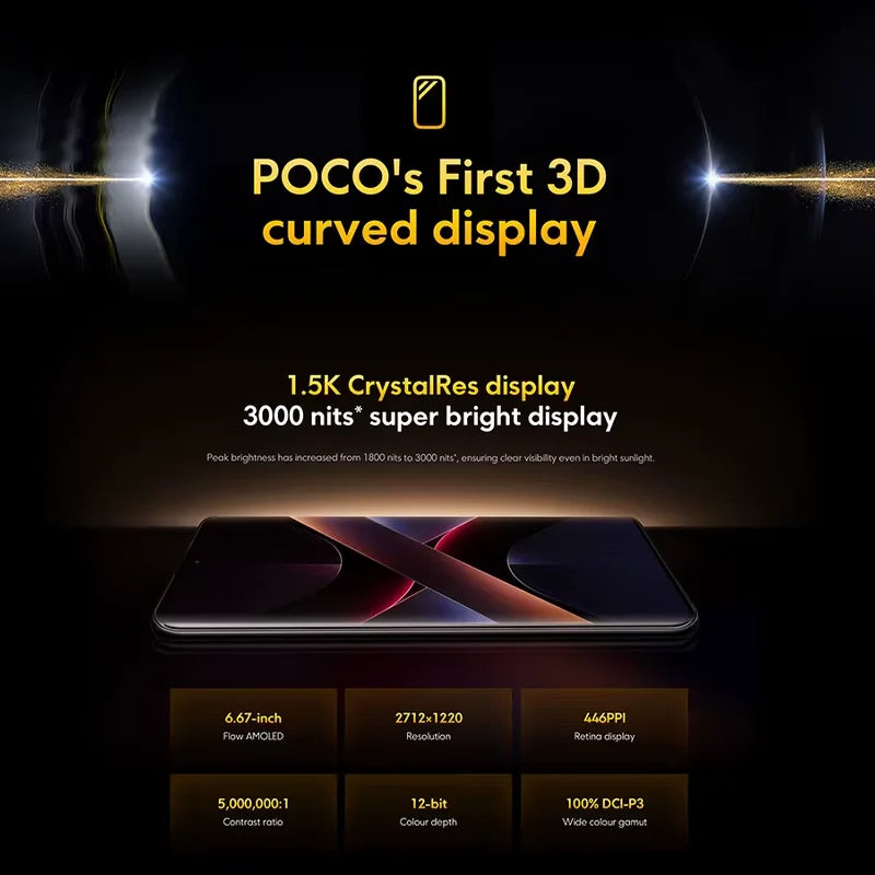 Global Version POCO X7 Smartphone Dimensity 7300-Ultra 6.67" 1.5K AMOLED Curved Display 45W Turbo Charging 50MP camera 5110mAh